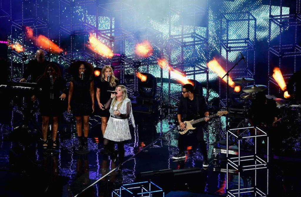 US Open Opening Night Ceremony feat Kelly Clarkson
Photo credit: Design One Lighting Design